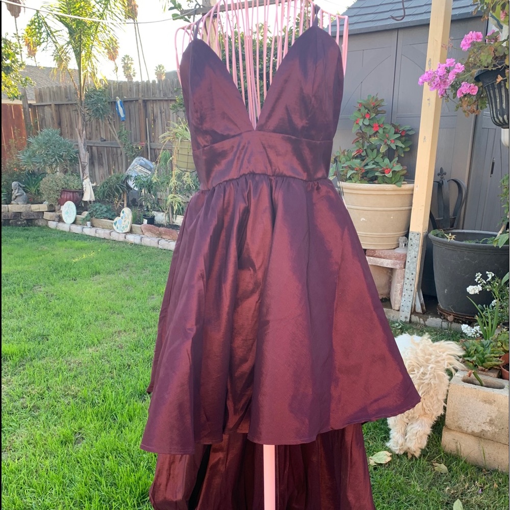 Party Burgundy Dress